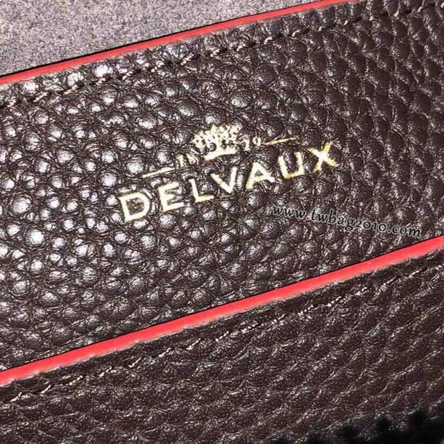 Delvaux經典款Cool Box荔枝紋手提女包 德爾沃專櫃手提肩背手袋女包 bxs1034